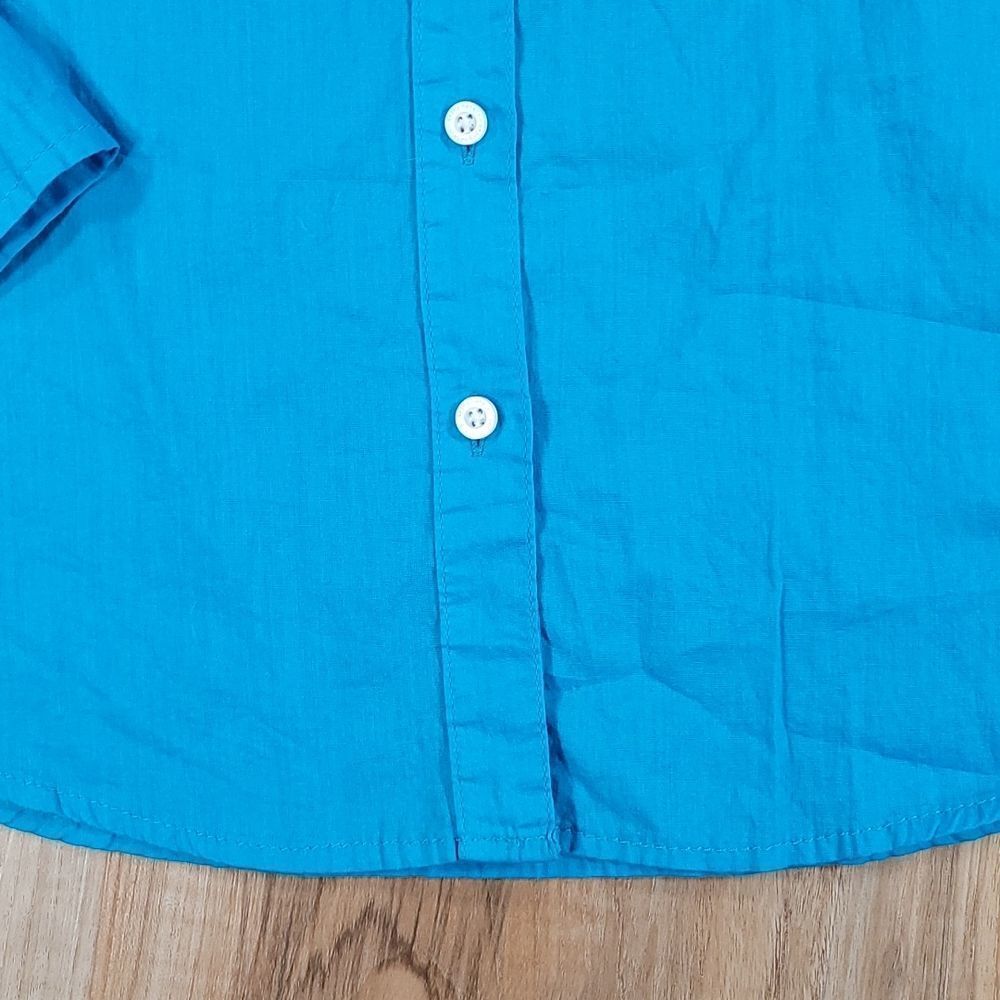 🔹️Aeropostale Blue Buttoned Long Adjustable Long Sleeve Shirt Large - Picture 7 of 10